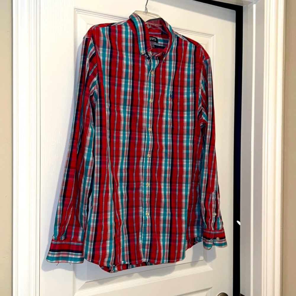 Chaps Stretch Easy Care LS Button Down